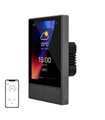 Smart WiFi control panel SONOFF NSPanel (black, 120mm)