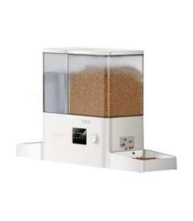 Rojeco New 2 in 1 Pet Water Fountain & Feeder WiFi (white)