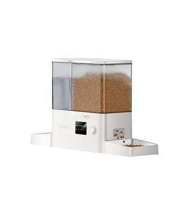 Rojeco New 2 in 1 Pet Water Fountain & Feeder WiFi (white)