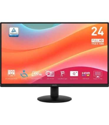 MSI Pro MP242L computer monitor 60.5 cm (23.8") 1920 x 1080 pixels Full HD LCD Black