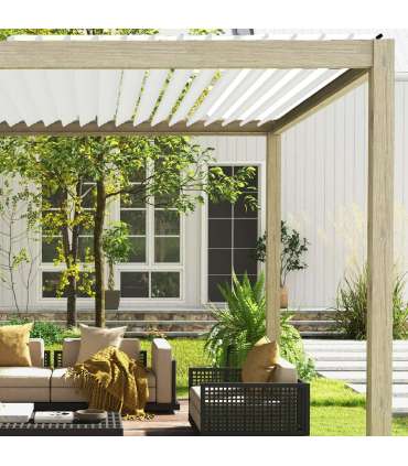 Varikatus MIRADOR-111 3x4m, hele puidudekoor