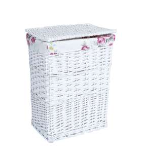 Корзина для белья MAX-2, 38x27х52cм, белая.