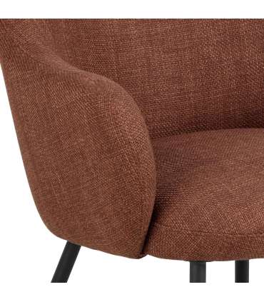 Tugitool SPENCER terrakota, 70x75xH75cm