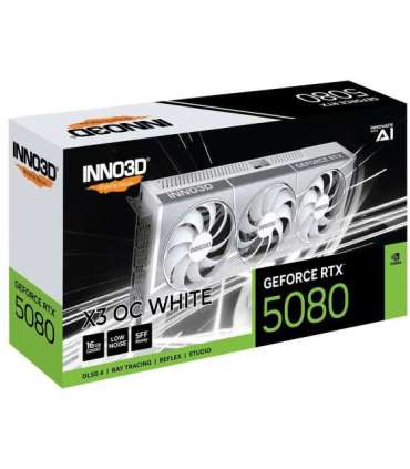 Inno3D GeForce RTX 5080 X3 OS WHITE NVIDIA 16 GB GDDR7