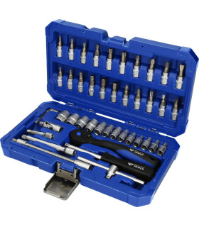 Padrunikomplekt, 1/4``, 46-osa, Brilliant Tools