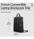 HP 14 Backpack Tote - 18 Liter Capacity, 4-way Convertible (backpack/tote/bag/handbag w/shoulder strap included), RFID Pocket, E