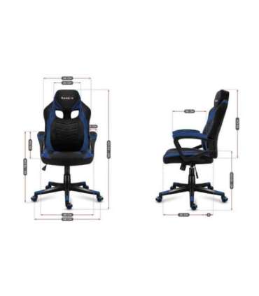 Huzaro FORCE 2.5 BLUE MESH Gaming armchair Mesh seat Black, Blue
