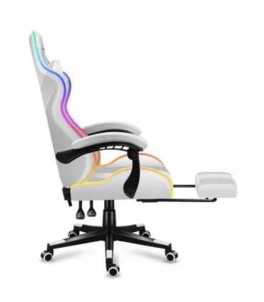HUZARO FORCE 4.7 RGB White GAMING CHAIR