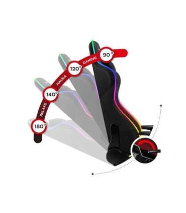 Huzaro Force 6.3 PC gaming chair Bucket (cradle) seat Black, Multicolour