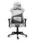 Huzaro Force 6.2 PC gaming chair Bucket (cradle) seat Grey, White