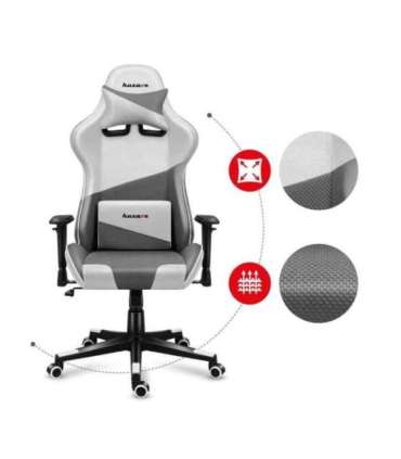 Huzaro Force 6.2 PC gaming chair Bucket (cradle) seat Grey, White
