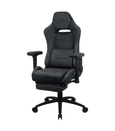 Aerocool ROYALSLATEGR Premium Ergonomic Gaming Chair Legrests Aerosuede Technology Grey