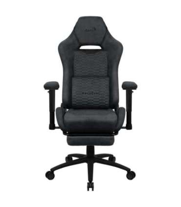 Aerocool ROYALSLATEGR Premium Ergonomic Gaming Chair Legrests Aerosuede Technology Grey