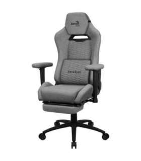 Aerocool ROYALASHGR Premium Ergonomic Gaming Chair Legrest Aeroweave Technology Grey