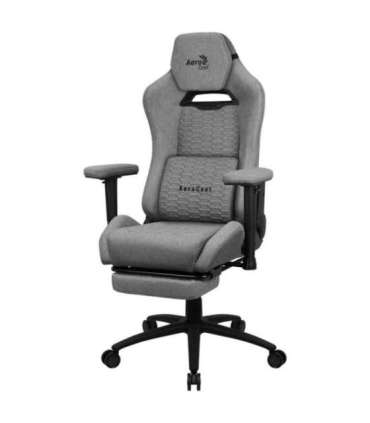 Aerocool ROYALASHGR Premium Ergonomic Gaming Chair Legrest Aeroweave Technology Grey