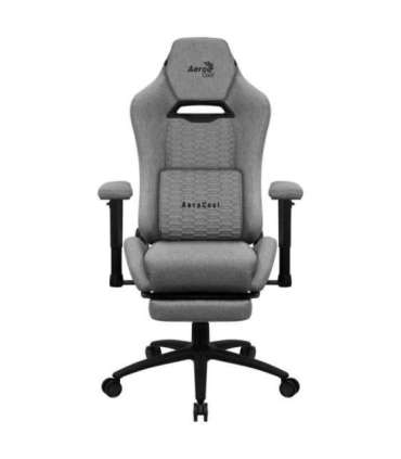 Aerocool ROYALASHGR Premium Ergonomic Gaming Chair Legrest Aeroweave Technology Grey