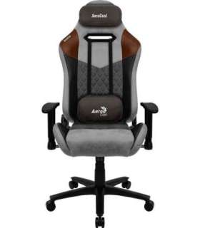 Aerocool DUKE AeroSuede Universal gaming chair Black, Brown, Grey