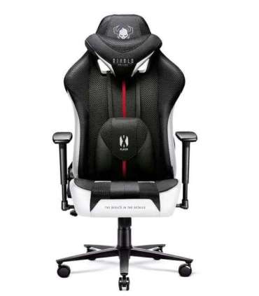 DiabloX-PLAYER 2.0. normal gaming chair white and black