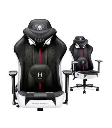 DiabloX-PLAYER 2.0. normal gaming chair white and black