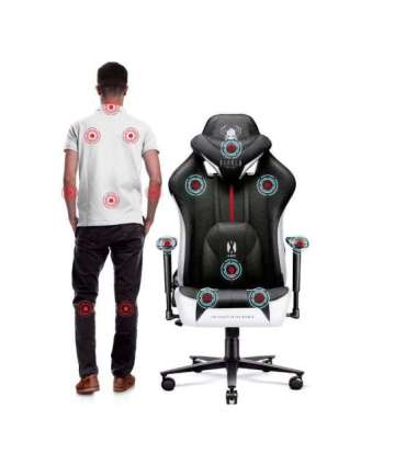 DiabloX-PLAYER 2.0. normal gaming chair white and black