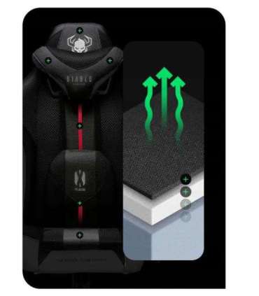 DiabloX-PLAYER 2.0. normal gaming chair white and black