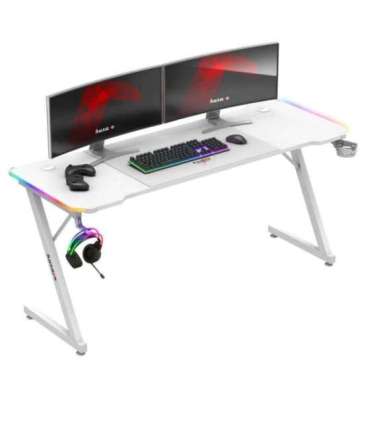 Huzaro Hero 4.8 White RGB - gaming desk