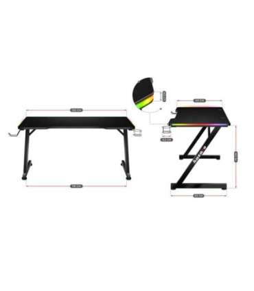 Gaming desk Huzaro Hero 2.5 RGB LED