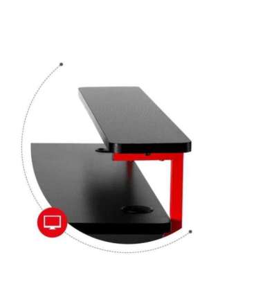 Huzaro Hero 5.0 computer desk Black, Red
