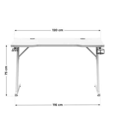 Huzaro Hero 2.5 White RGB gaming desk