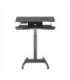 Maclean MC-835 Portable Desk Electric Height Adjustable 72 -122cm max. 37 kg Control Panel Sit Stand Work Station