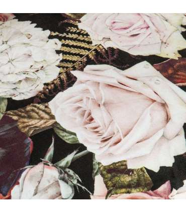 Кресло LA PERLA 63x73xH76см, материал покрытия: бархатная ткань, цвет: цветистый