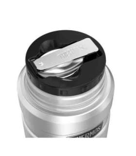 710 ml food thermos with folding spoon and cup THERMOS - army green