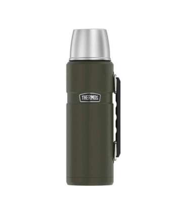 THERMOS 470 ml thermos flask with cup holder - army green