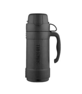 750 ml glass thermos flask with one cup THERMOS - black