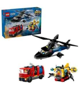 LEGO CITY 60462 Helicopter, Fire Truck and Submarine Remix