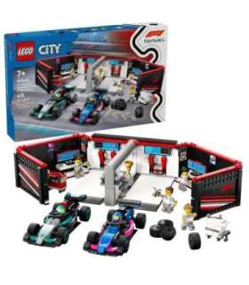 LEGO CITY 60444 F1 Garage & Mercedes-AMG & Alpine Cars