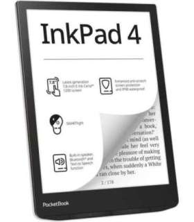 PocketBook InkPad 4 e-book reader Touchscreen 32 GB Wi-Fi Black, Silver