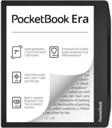 PocketBook 700 Era Silver e-book reader Touchscreen 16 GB Black, Silver