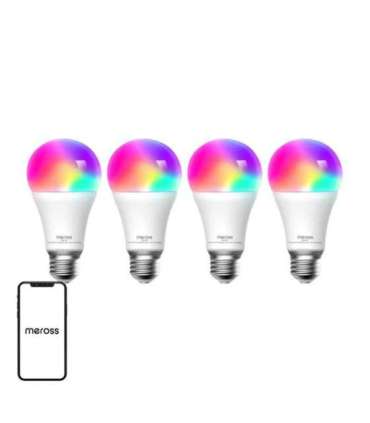 Meross MSL120 WiFi Smart LED Light Bulb (HomeKit) (four-pack)