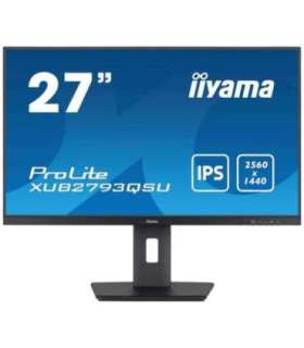 iiyama 27" IPS-panel, 2560x1440@100Hz QHD,1ms, 15cm Height Adj. Stand, 300nits,HDMI, DP, Speakers, USB 2x3.2
