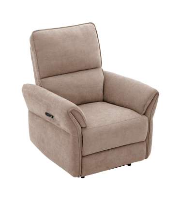 Tugitool DAMIKA elektriline recliner 85x92xH103cm, helepruun