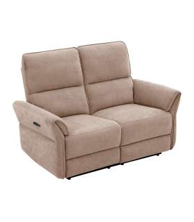 Diivan DAMIKA 2-kohaline elektriline recliner 143x92xH103cm, helepruun