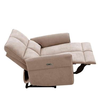Diivan DAMIKA 2-kohaline elektriline recliner 143x92xH103cm, helepruun