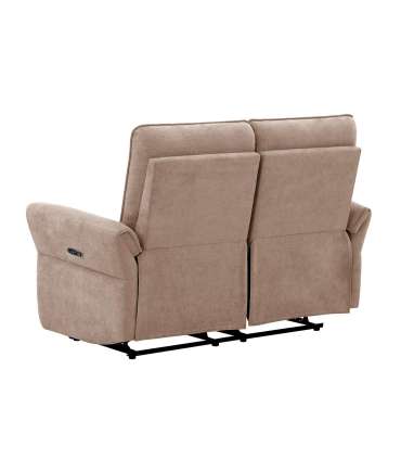 Diivan DAMIKA 2-kohaline elektriline recliner 143x92xH103cm, helepruun