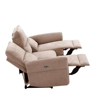 Diivan DAMIKA 3-kohaline elektriline recliner 200x92xH103cm, helepruun