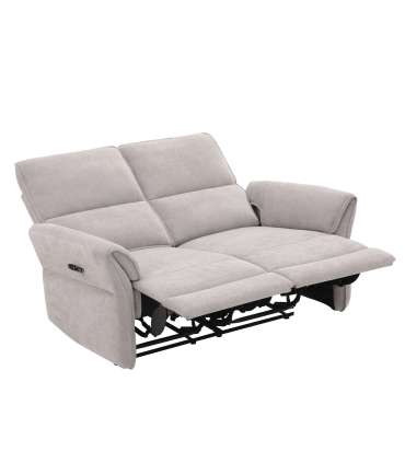 Diivan DAMIKA 2-kohaline elektriline recliner 143x92xH103cm, hall