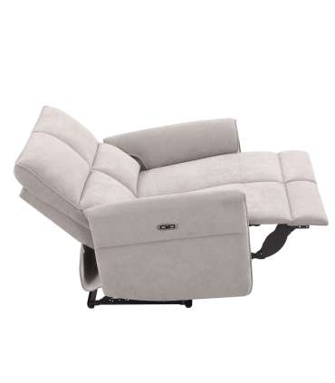 Diivan DAMIKA 2-kohaline elektriline recliner 143x92xH103cm, hall