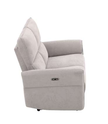 Diivan DAMIKA 2-kohaline elektriline recliner 143x92xH103cm, hall