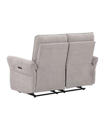 Diivan DAMIKA 2-kohaline elektriline recliner 143x92xH103cm, hall