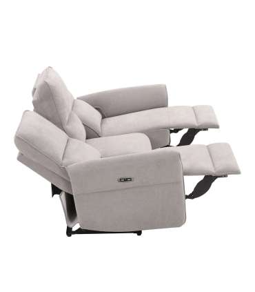 Diivan DAMIKA 3-kohaline elektriline recliner 200x92xH103cm, hall